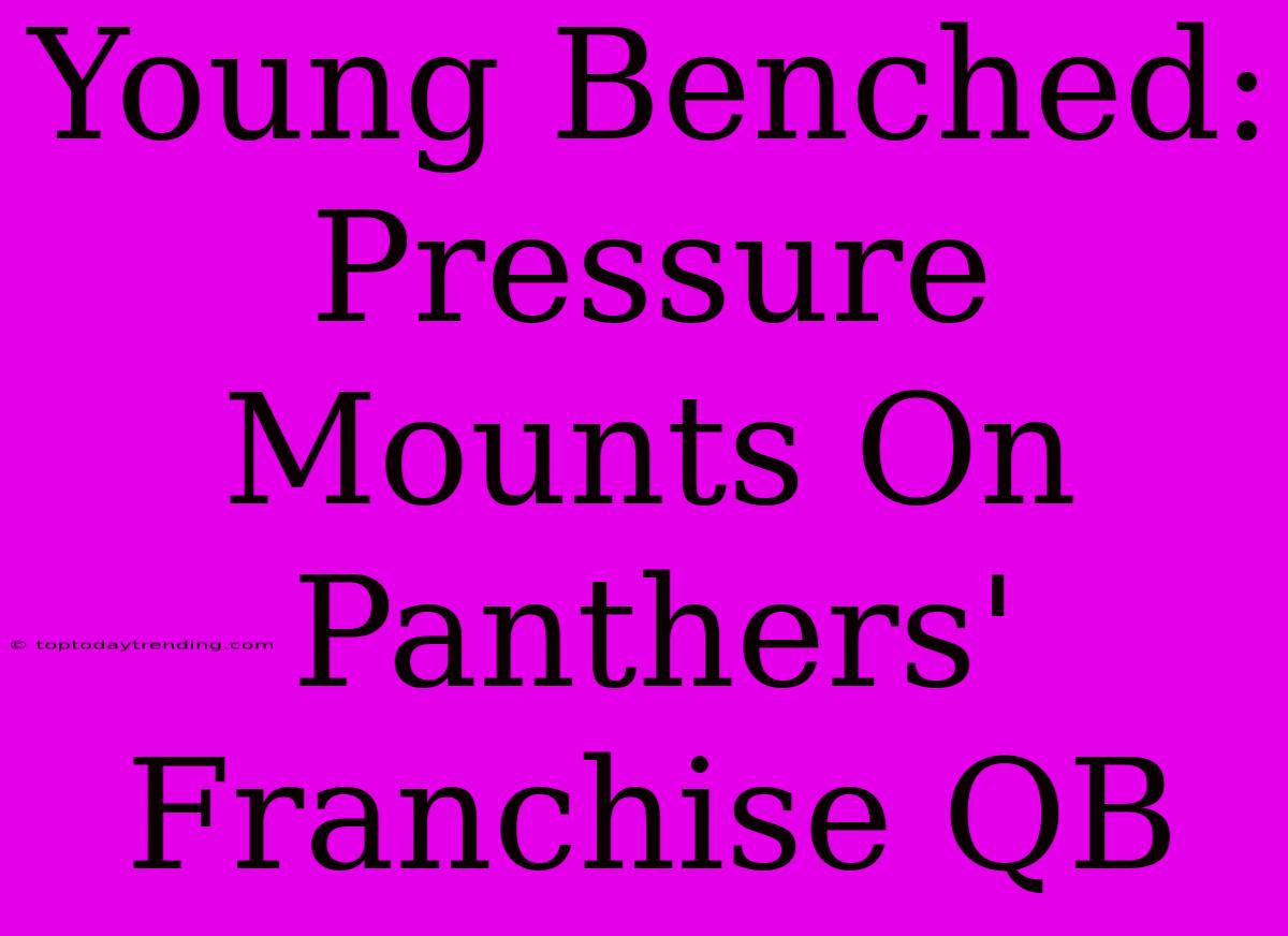 Young Benched: Pressure Mounts On Panthers' Franchise QB