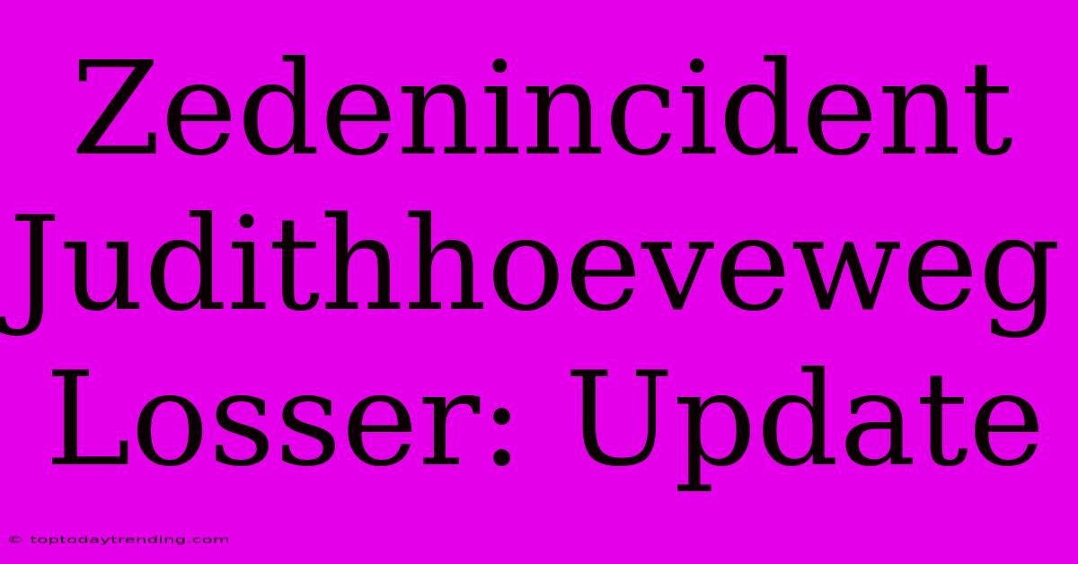 Zedenincident Judithhoeveweg Losser: Update