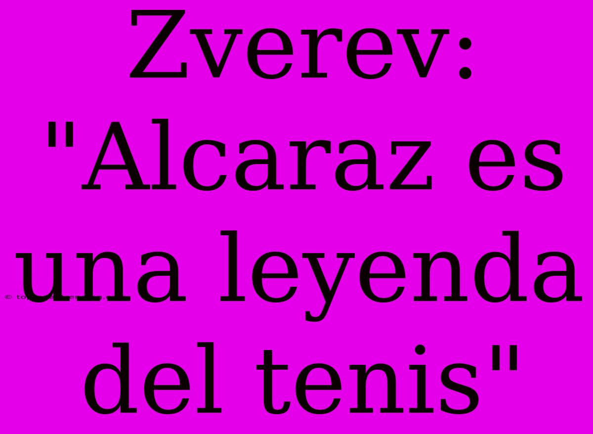 Zverev: 